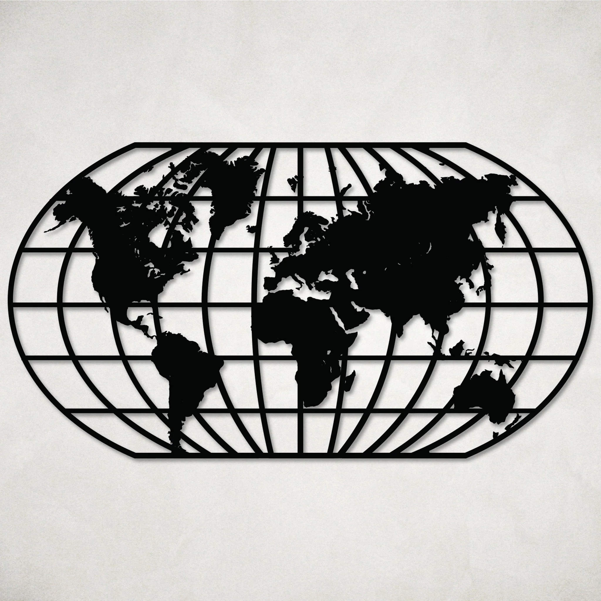 World Map Metal Wall Art - Alvarez Pro Painting LLC