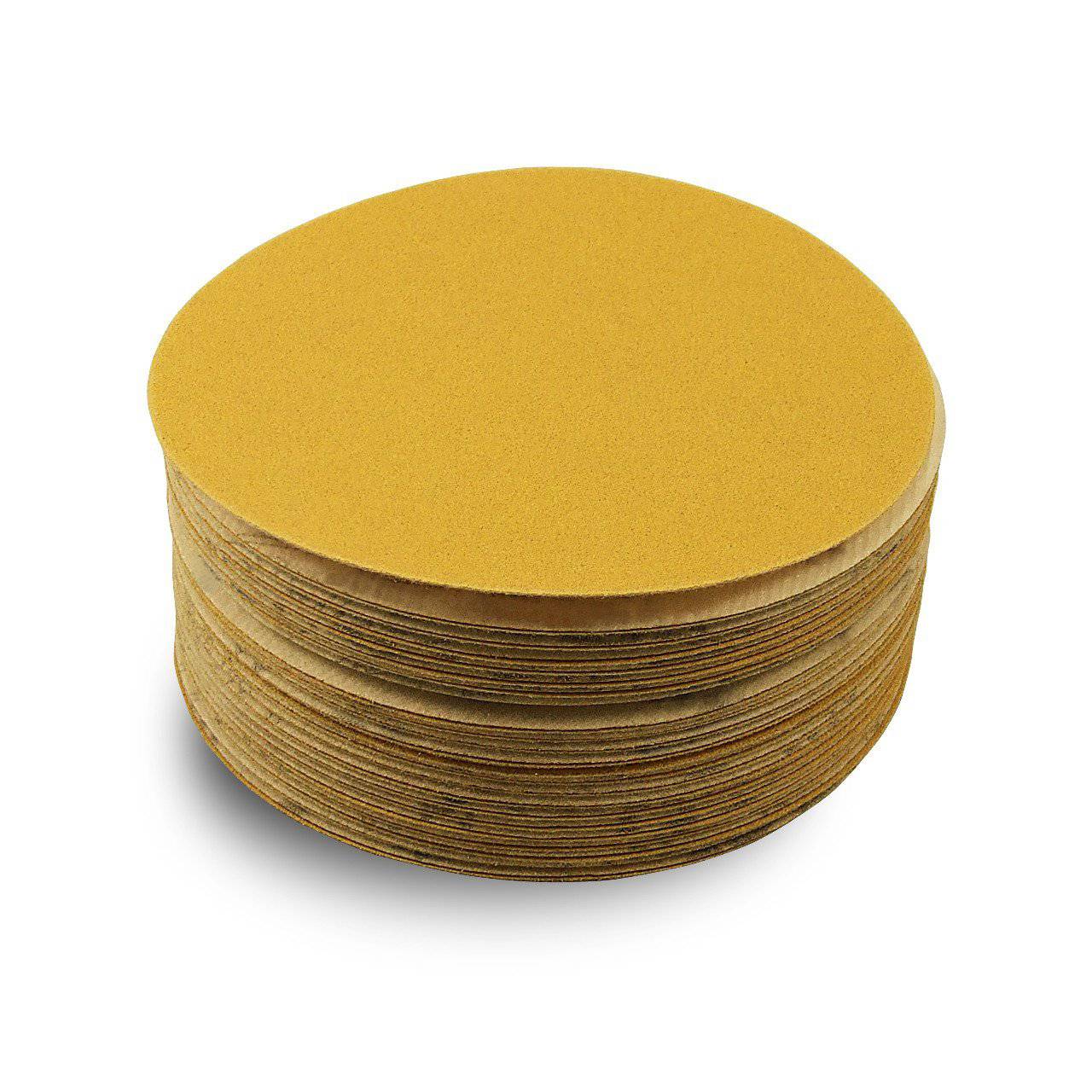 5 Inch Hook and Loop Gold Sanding Discs, 50 Pack - Alvarez Pro Painting LLC