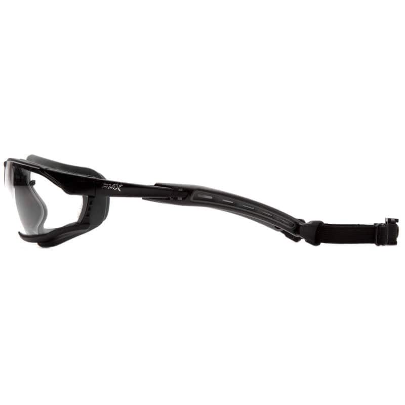 Pyramex Isotope Safety Glasses/Goggles Black Frame Clear H2MAX Anti-Fog Lenses - Alvarez Pro Painting LLC