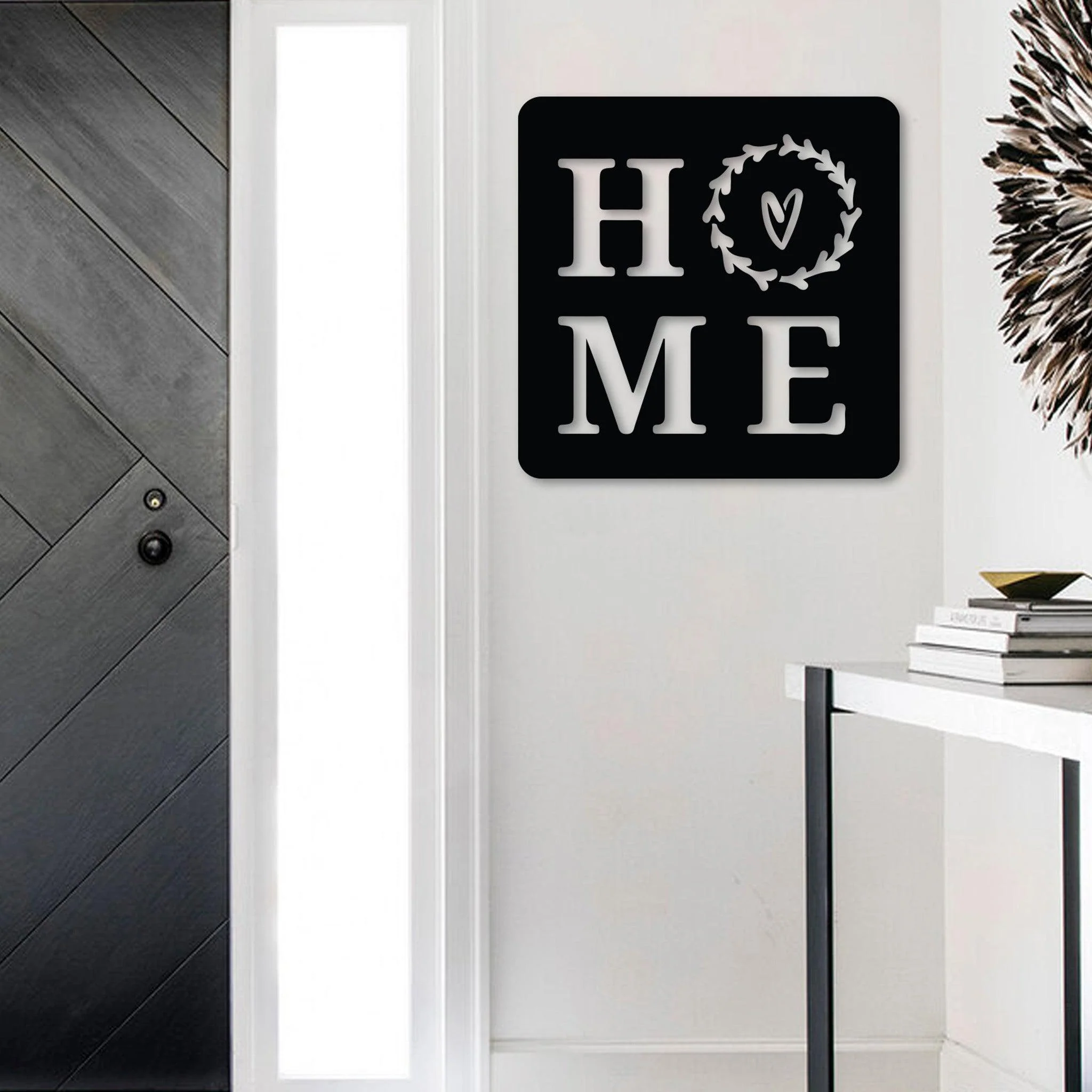 Home Heart Square Metal Sign - Alvarez Pro Painting LLC