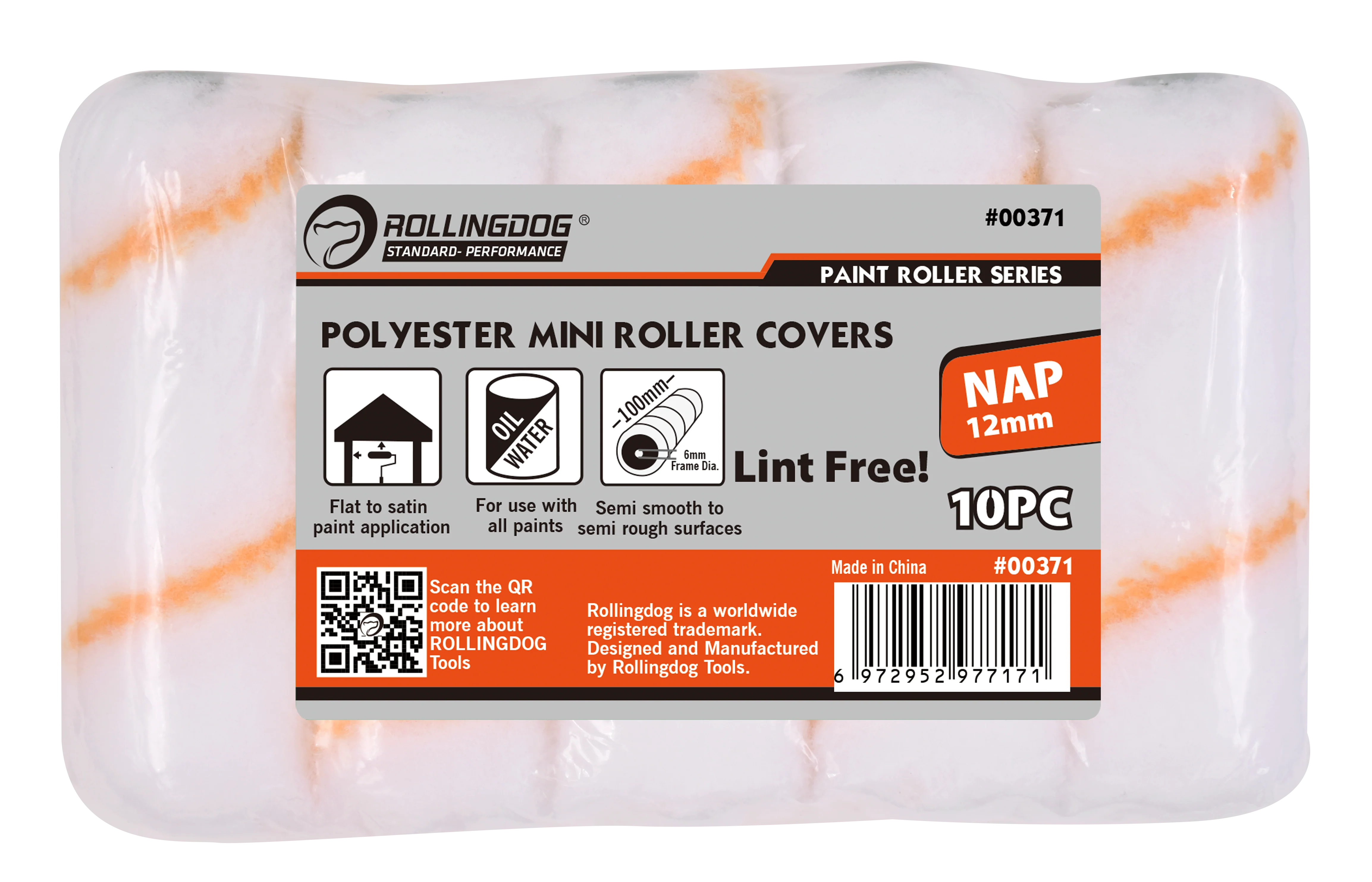 4″ Polyester Roller Frame with Cover – 1/2″ Nap Paint Roller - Alvarez Pro Painting LLC