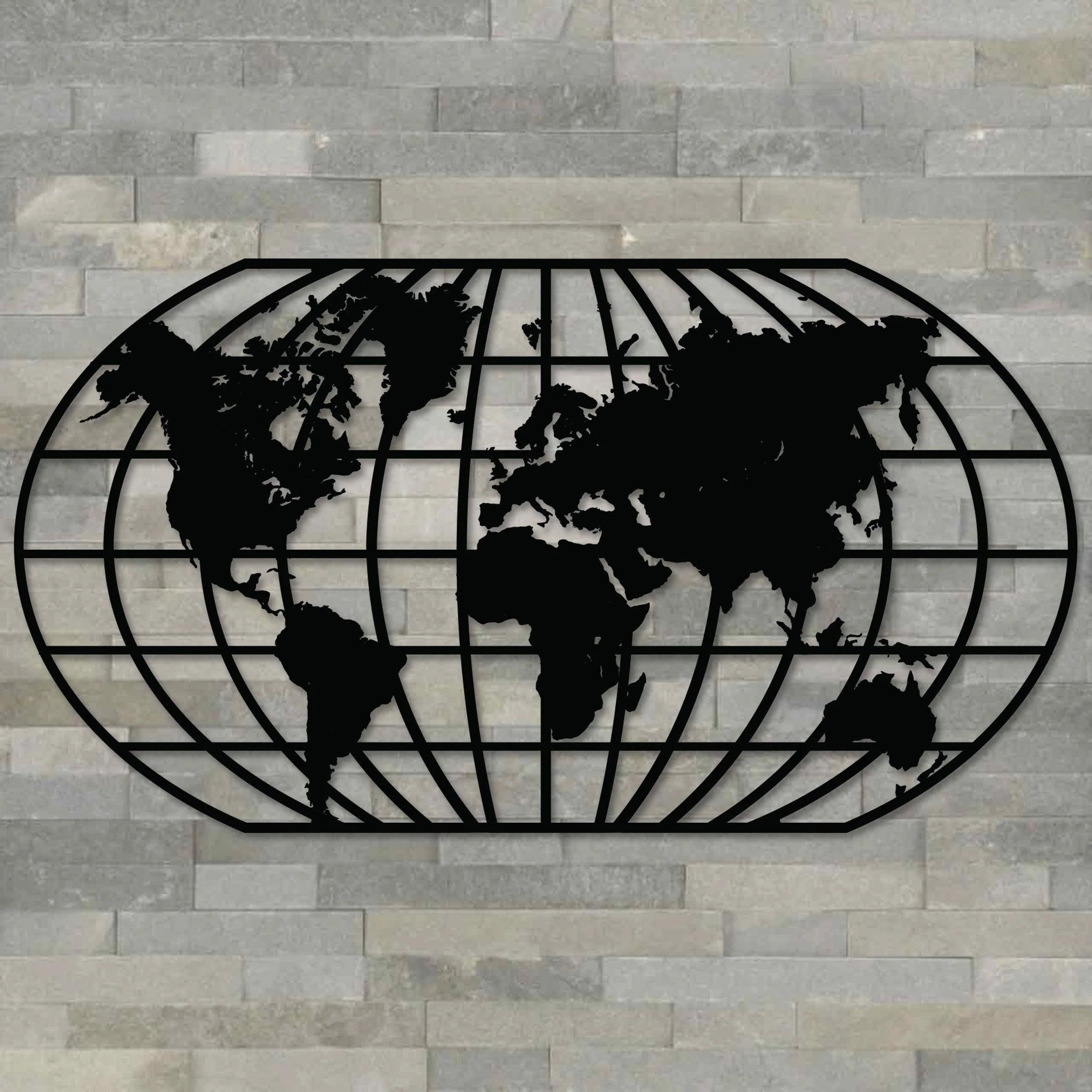 World Map Metal Wall Art - Alvarez Pro Painting LLC