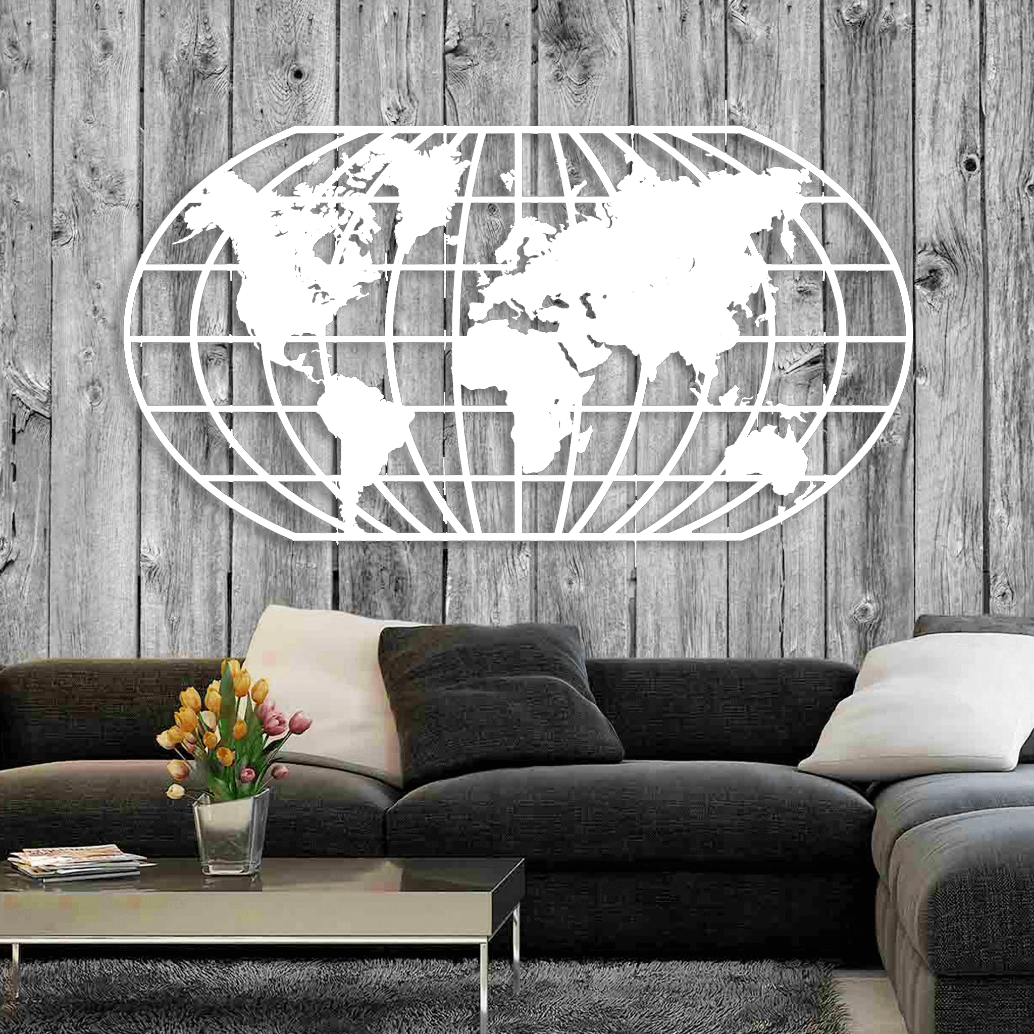 World Map Metal Wall Art - Alvarez Pro Painting LLC