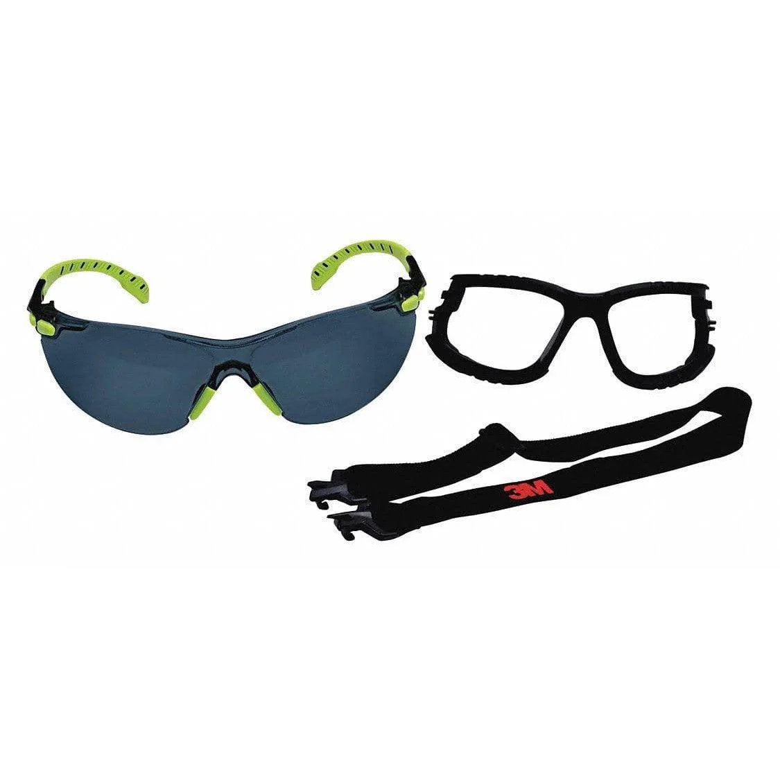 3M Solus Safety Glasses Green with Foam Kit and Gray Anti-Fog Lens - Alvarez Pro Painting LLC