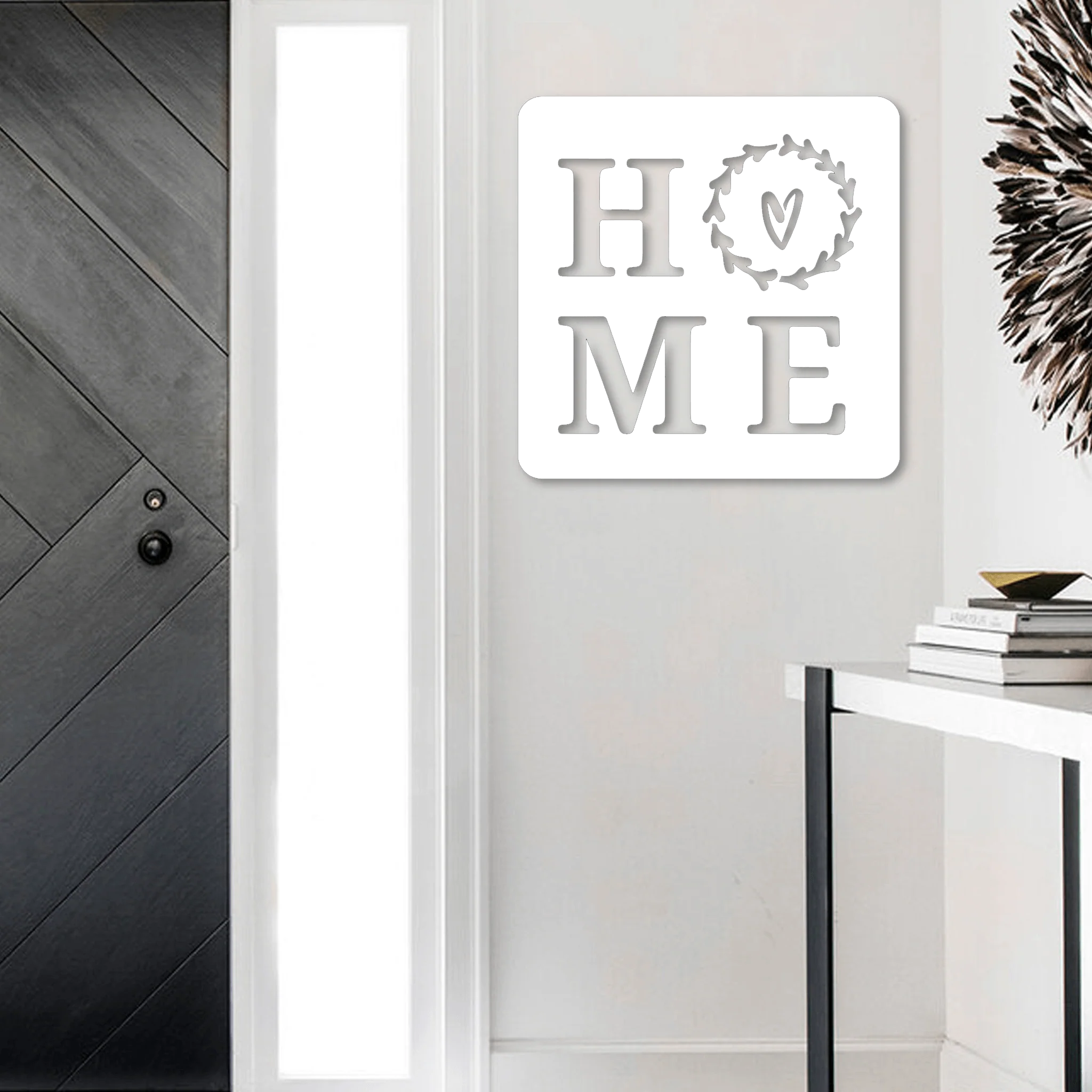 Home Heart Square Metal Sign - Alvarez Pro Painting LLC