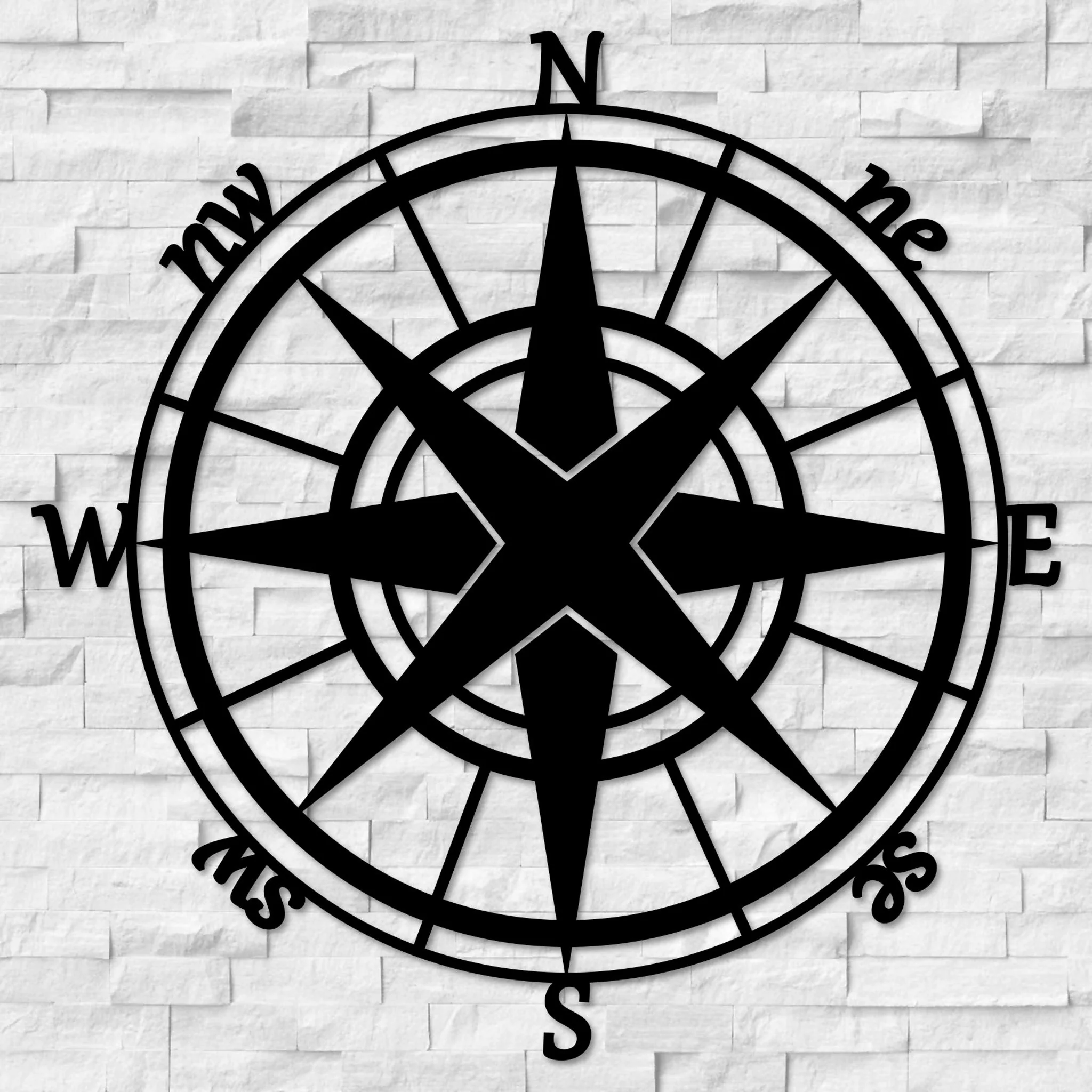 Compass Metal Wall Decor - Alvarez Pro Painting LLC
