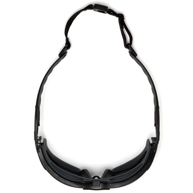 Pyramex Isotope Safety Glasses/Goggles Black Frame Clear H2MAX Anti-Fog Lenses - Alvarez Pro Painting LLC