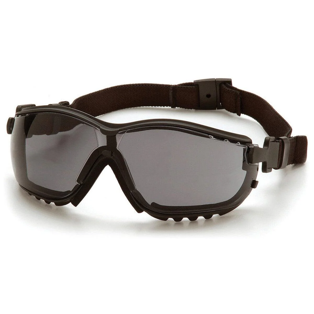 Pyramex V2G Safety Glasses/Goggles Black Frame Gray Anti-Fog Lens - Alvarez Pro Painting LLC
