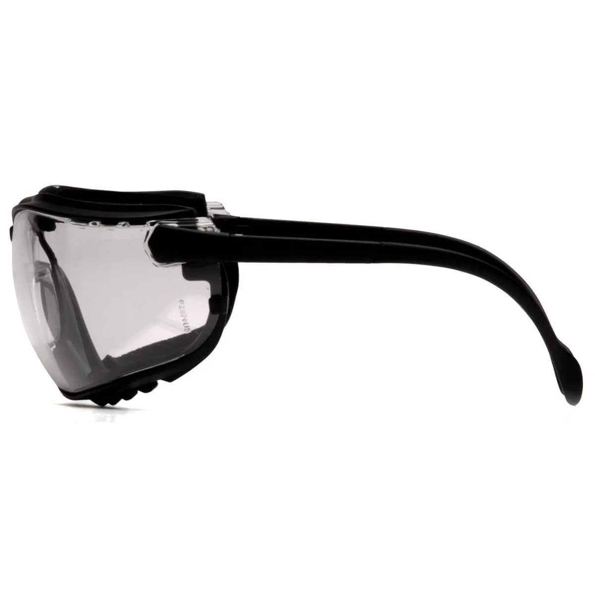 Pyramex V2G Safety Glasses/Goggles Black Frame Clear H2MAX Anti-Fog Lens - Alvarez Pro Painting LLC