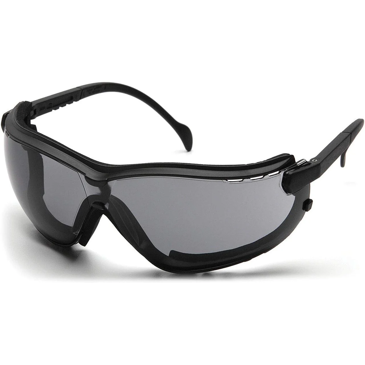 Pyramex V2G Safety Glasses/Goggles Black Frame Gray H2MAX Anti-Fog Lens - Alvarez Pro Painting LLC