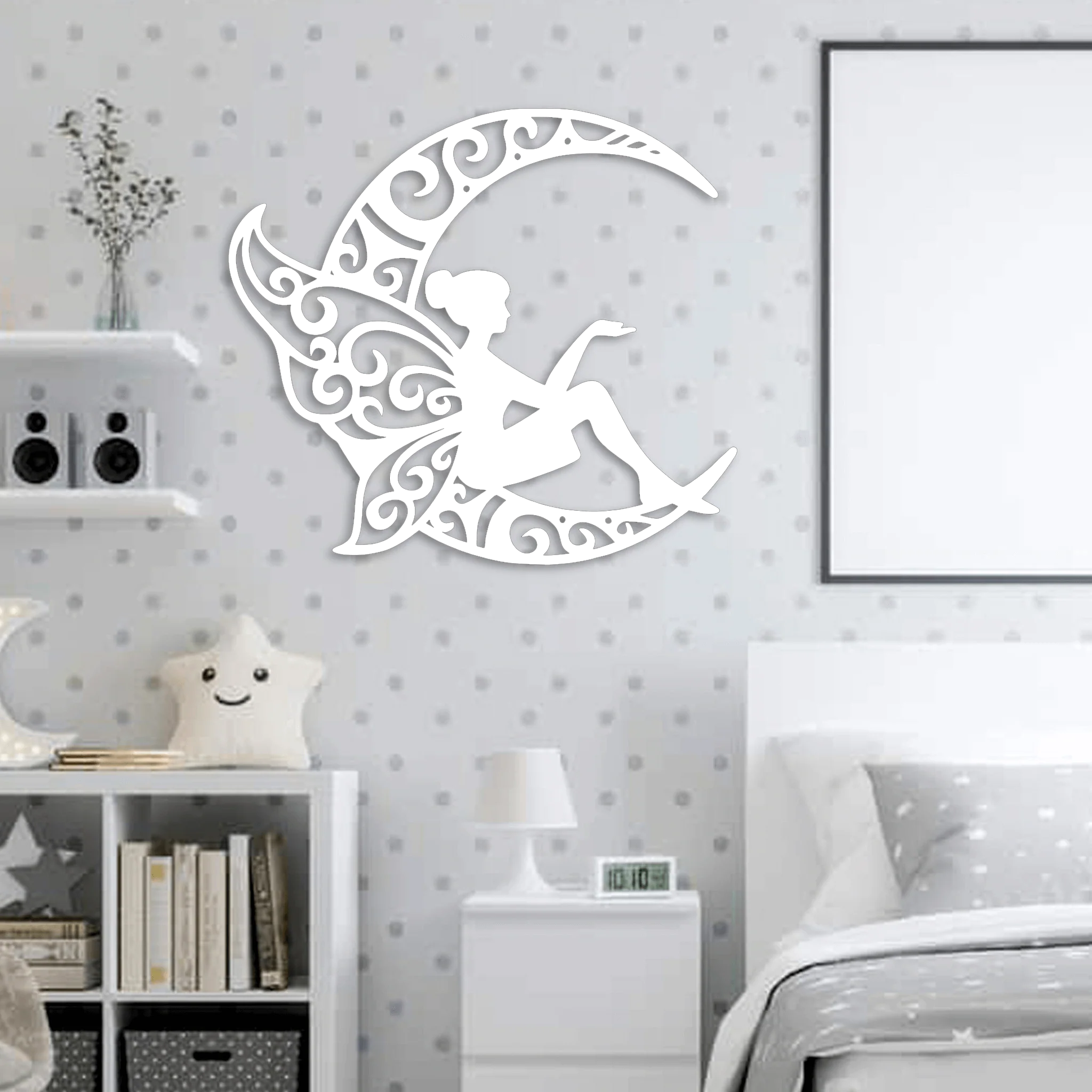 Fairy Moon Metal Wall Art - Alvarez Pro Painting LLC